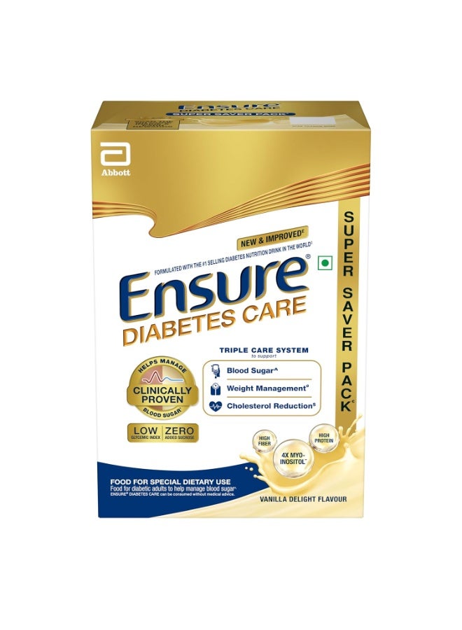 انشور مسحوق دايابيتس كير بنكهة الفانيليا 950 غرام، غني بالألياف والبروتين و36 عنصرًا غذائيًا | يساعد على تنظيم مستويات السكر في الدم خلال 4 أسابيع - Image 1